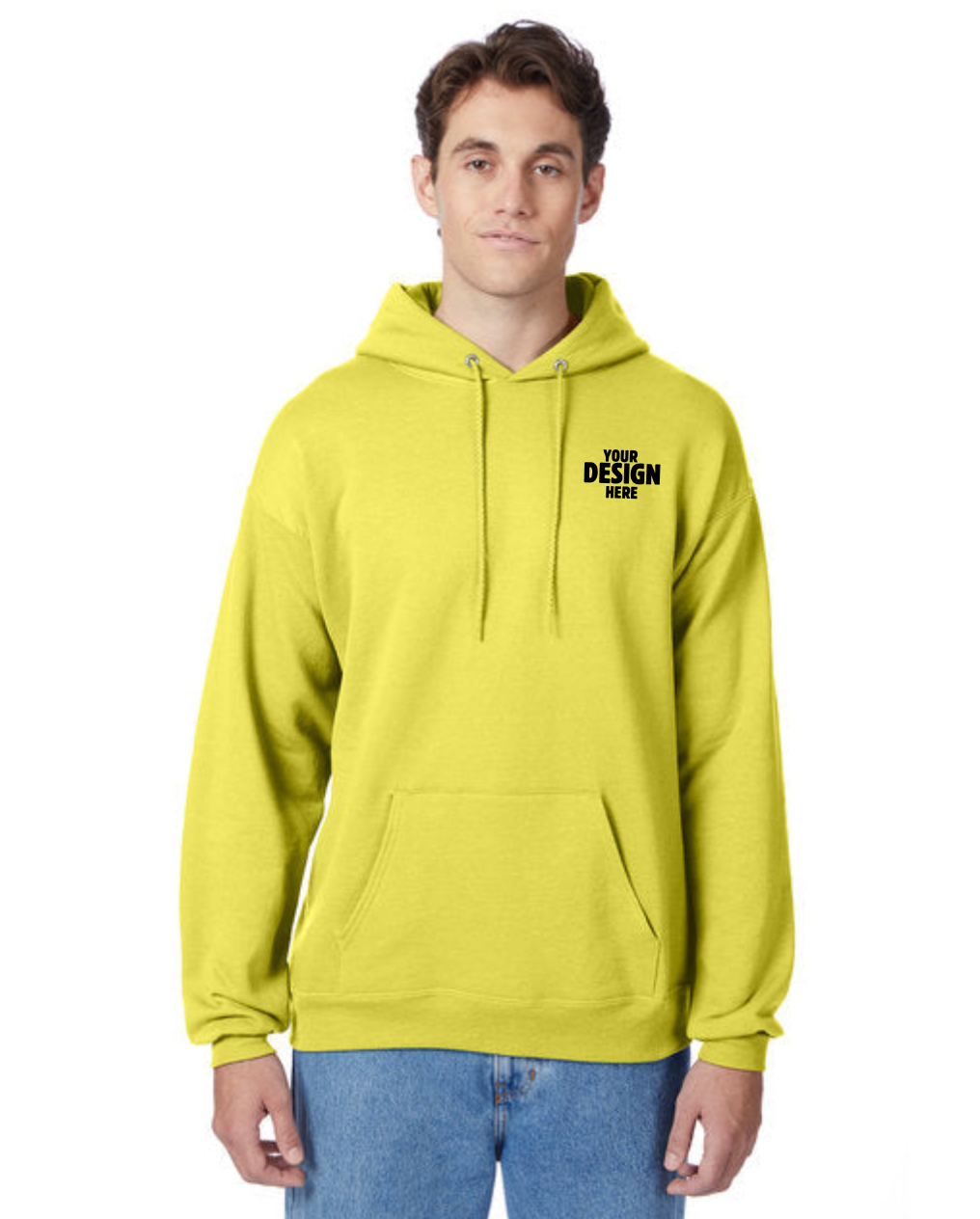 Pullover Hooded Sweatshirt Bright/Neon Colors – New Level Embroidery