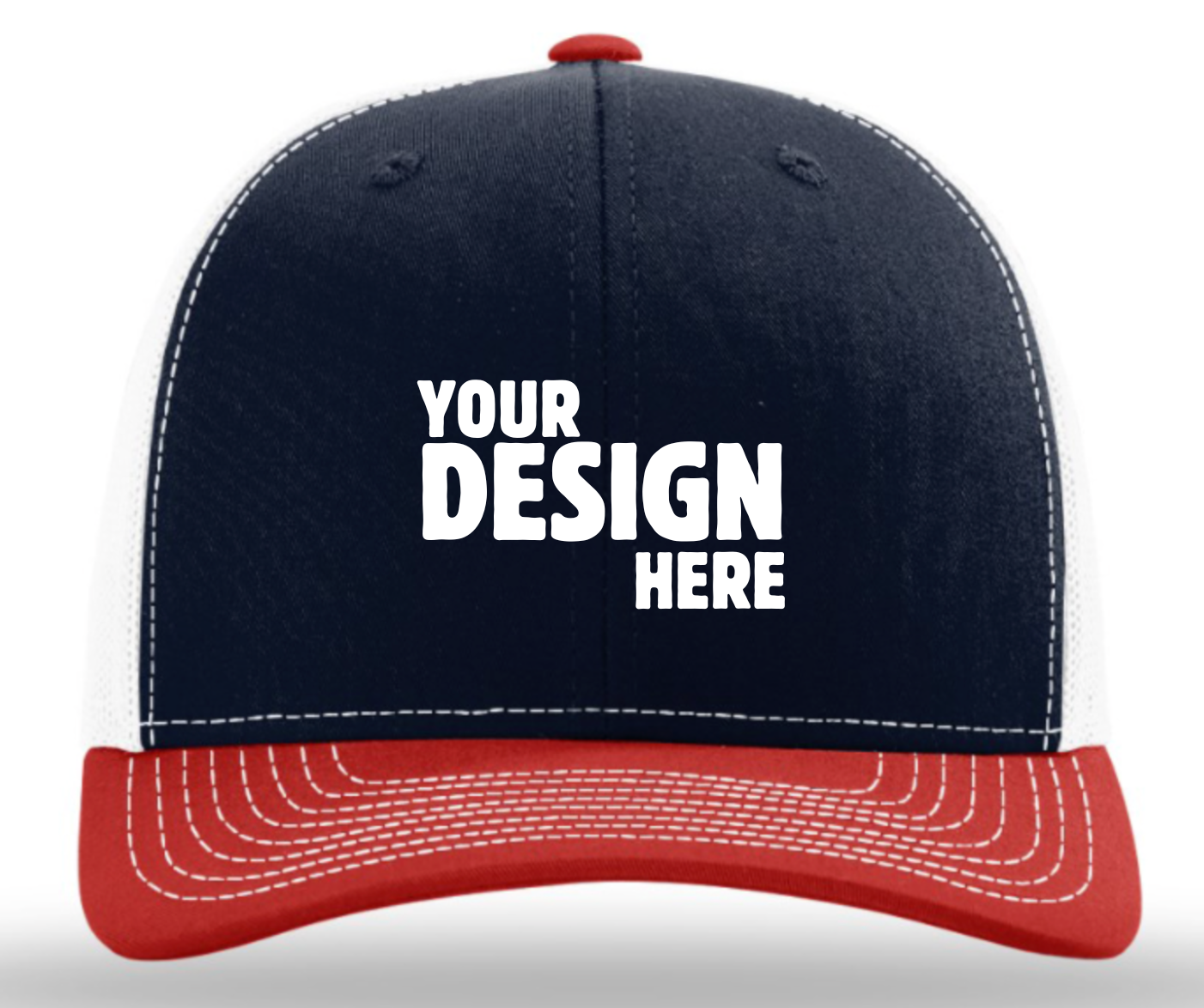 112 Richardson Trucker Snapback Tricolor – New Level Embroidery